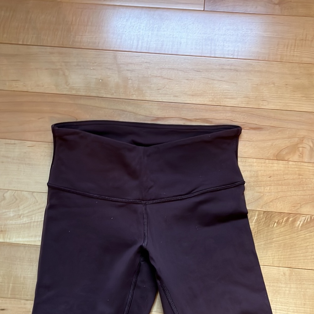 Lululemon Athletica Wunder Under High Rise Tight "28 Maroon - Picture 7 of 9